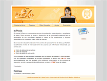 Tablet Screenshot of evpraxis.ucol.mx