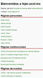 Mobile Screenshot of fejer.ucol.mx